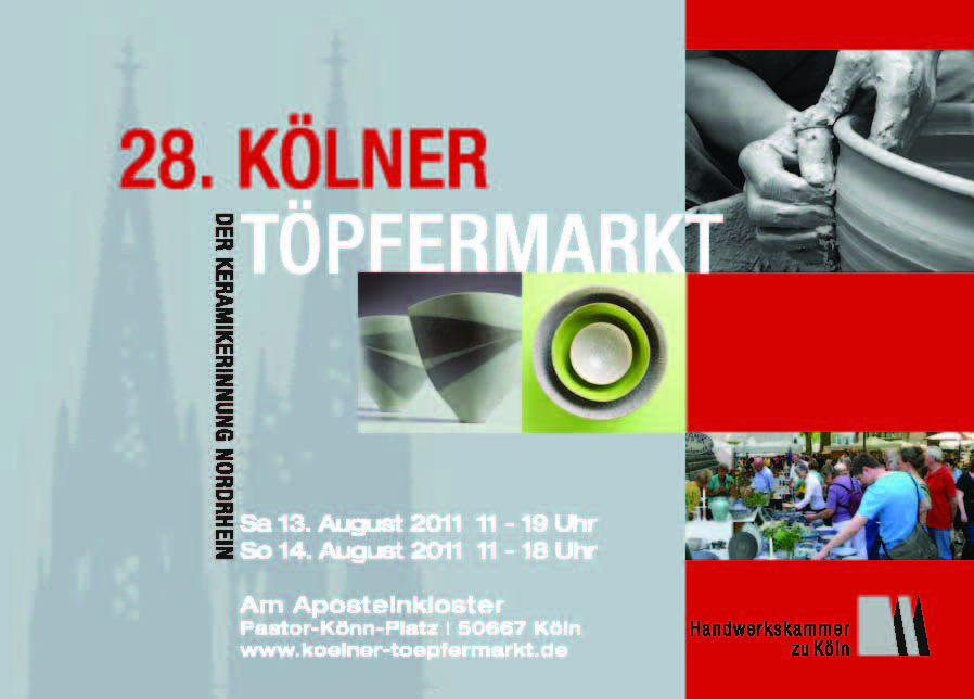 Postkarte - 28. Kölner Töpfermarkt 2011
